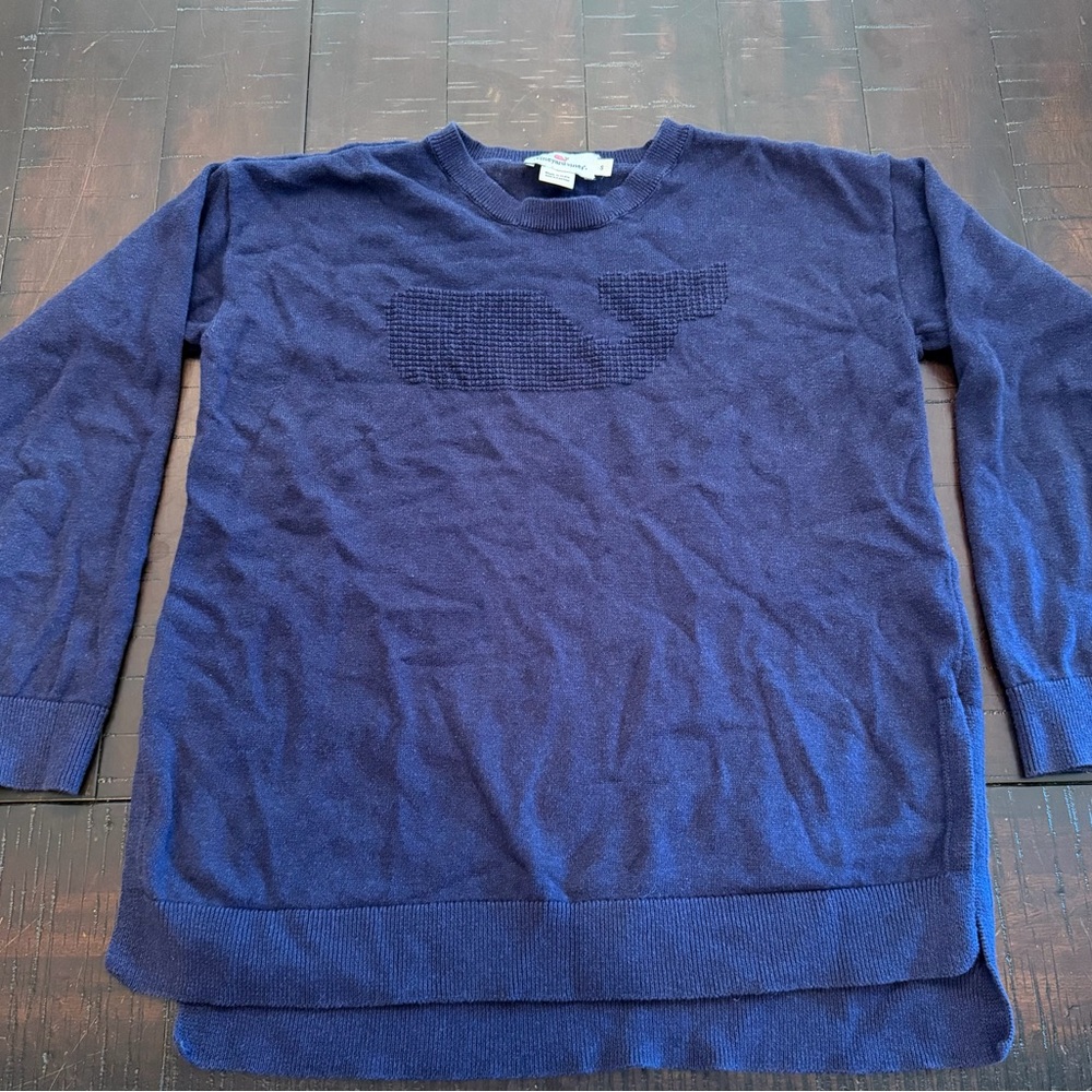 Vineyard Vines Women’s Navy Crewneck Sweater - 100% Cotton (S)
